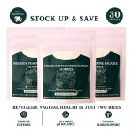 Premium Women's Health Gummy Vitamins Organic PH Balance Vaginal Herbal Extract Antioxidant Probiotics