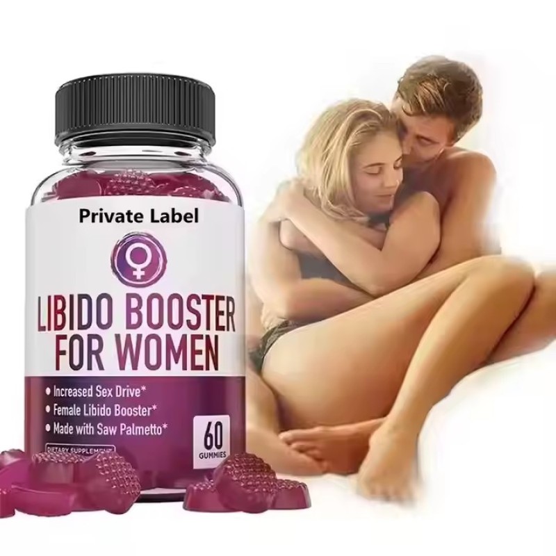 Natural Women's Libido Support Herbal Supplements Gummies Maca Epimedium Horny Goat Weed Gummies Vitamins