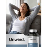 L-theanine  Capsules with B6 & B12 - Non-GMO for Stress Relief & Calm Focus