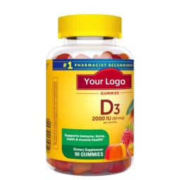 Vitamin D3 Gummies Sugar Free Vitamins Supplement Gummy Vegan Biotin Vitamins for Women & Men Supports Multivitamin