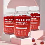 Women's Fertility Gummies with Myo-Inositol and D-Chiro Inositol Ratio for Hormone Balance and Prenatal Support