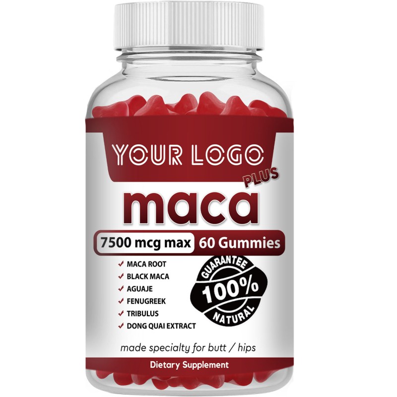 Black Maca Plus Gummies - Boost Energy & Stamina, Natural , Delicious Berry Flavor