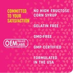 Premium 60-Gummy Collagen Supplement with 2500mcg Biotin Antioxidant Hair Growth and Skin Radiance Formula