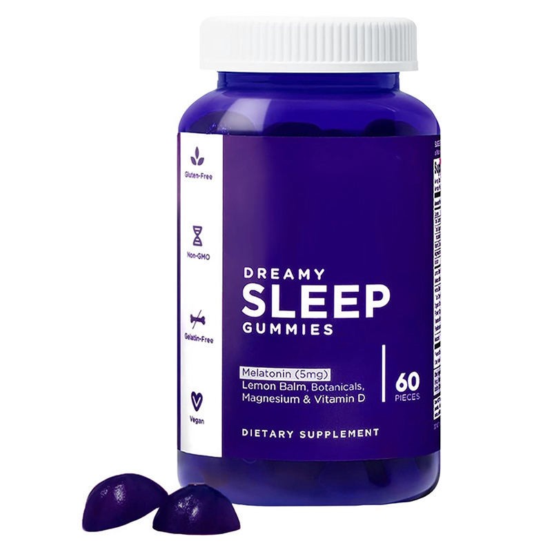 Dual-Color Herbal Melatonin Sleep Gummies for Adults with Relaxation Support Not for Pregnant Women