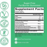 Fat Burner Gummies & Green Tea Energy Boost Food Grade Supplement for Weight Loss & Vitality