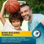 Calcium Magnesium Gummies With Vitamin D3 K2 and C for Bone Health Sugar-Free Vegan 60 Gummies