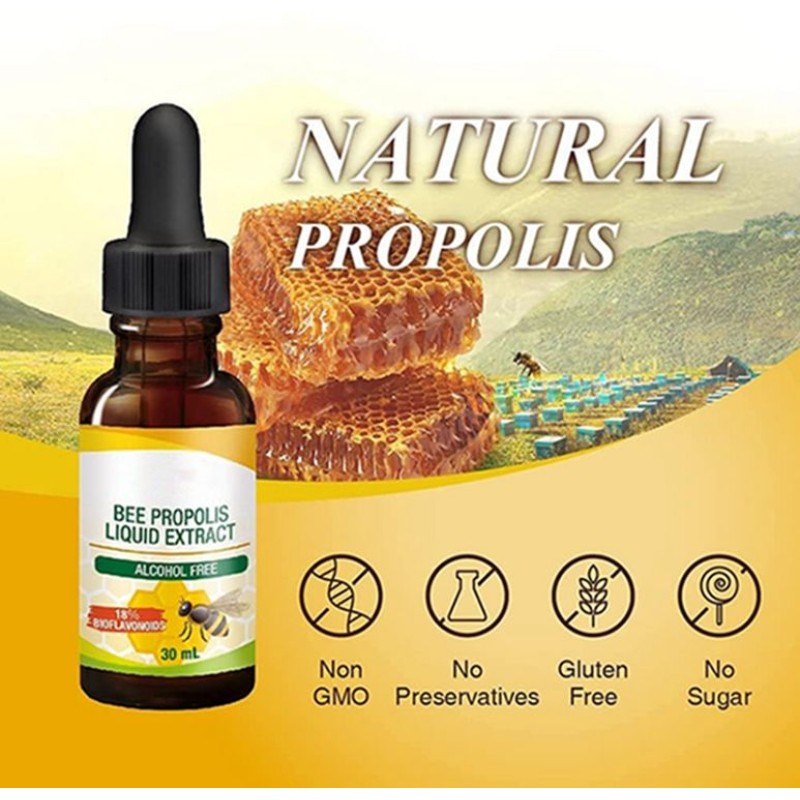 Propolis Extract   - High Purity Bee Propolis, Supports Immune Defense & Natural Antioxidant Protection
