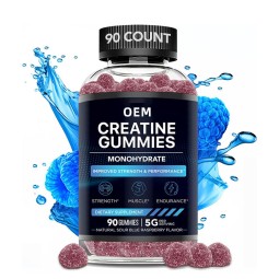 OEM Creatine Monohydrate Gummies 5000mg for Muscle Growth and Energy Boost Sugar-Free Chewable Supplement