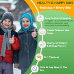 Biocaro Kids Multivitamin Gummies with Vitamins D3 K2, A, C, B6, B12 & Zinc - Immune Support & Growth | Vegetarian