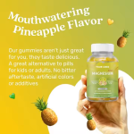 OEM Calcium Magnesium Zinc Gummies Supplement for Stress Relief & Sleep Support - Sugar Free Pineapple Gummies for Kids & Adults