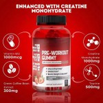 Creatine Monohydrate Gummies - Fast-Dissolving Pre-Workout Muscle Fuel with Electrolyte Synergy