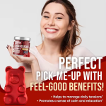 Organic Ashwagandha Gummies for Energy Boost, Sleep Improvement, Stress Relief & Mood Enhancement