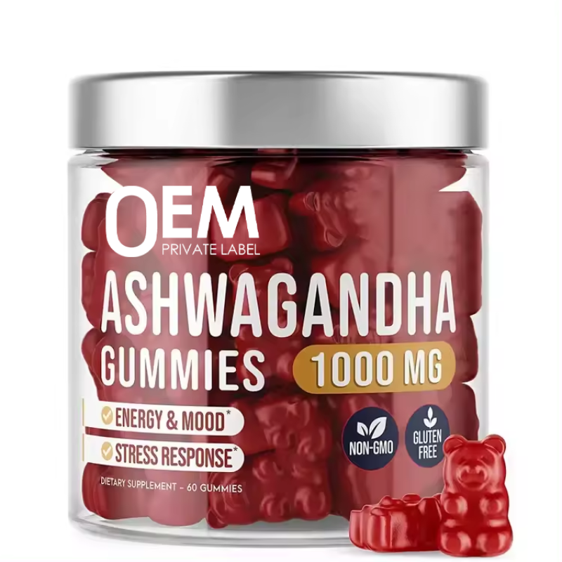 Organic Ashwagandha Gummies for Energy Boost, Sleep Improvement, Stress Relief & Mood Enhancement