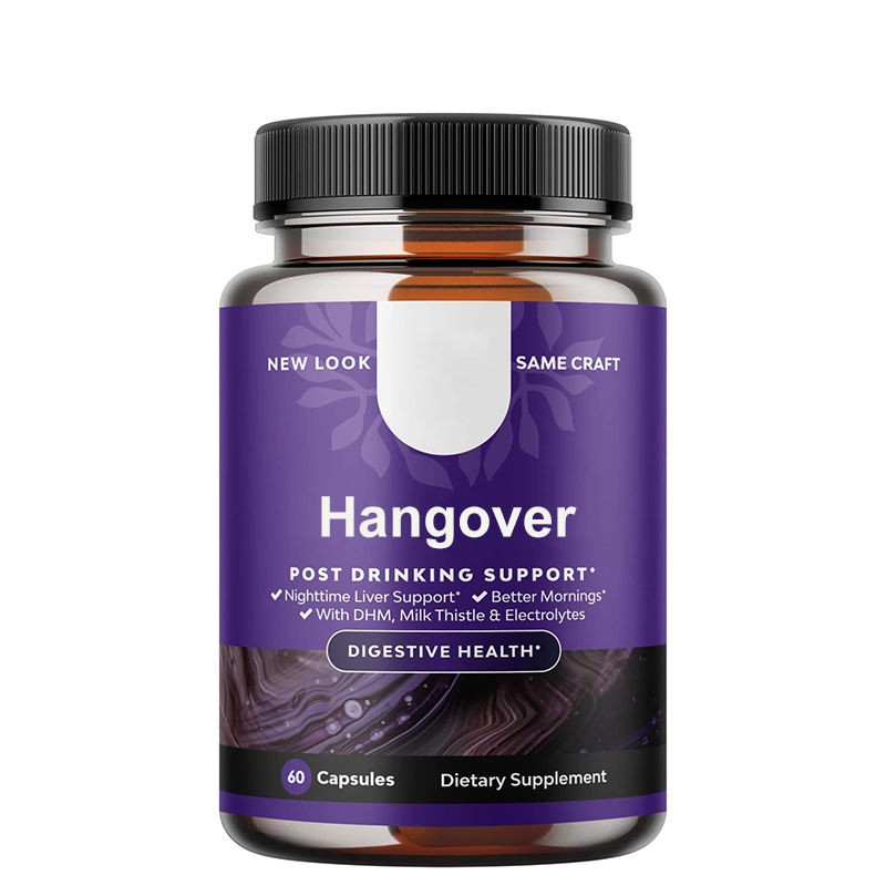 Hangover Capsules Anti-Hangover Pills Silymarin Extract Liver Detoxification Anti-Alcohol Capsules