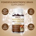 Hot Selling Mushroom Gummies for Brain Boost, Immune Support & Energy  10 Blend Formula for Men & Women