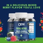 Premium Zeolite Detox Gummies with Chlorella and Milk Thistle for Heavy Metal Cleansing 60 Gummies