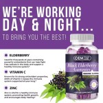 Natural Immune Supplement Enhancement Black Elderberries Gummies for Children and Adults and Pregnant Women