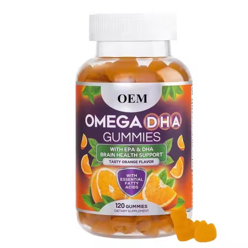 100% Pure Organic Kids Multivitamin DHA Fish Oil Supplements Omega 3 6 9 DHA Gummies for Kids