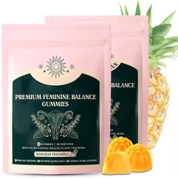 Premium Women's Health Gummy Vitamins Organic PH Balance Vaginal Herbal Extract Antioxidant Probiotics