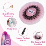 DIY Cluster Lash Kit Supplier - Portable D Curl Precut Segmented