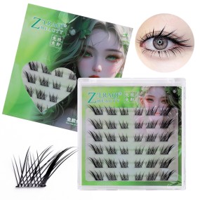 Pre Bond Eyelash Clusters Factory - Reusable D Curl No Glue