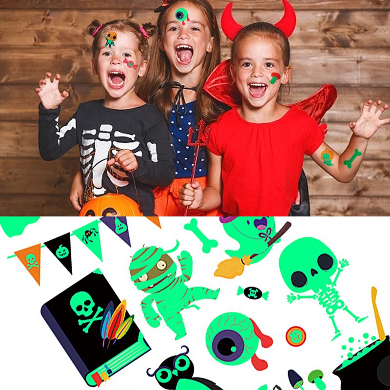 Halloween Tattoo Sticker Supplier - Waterproof Non-Toxin 2d Color
