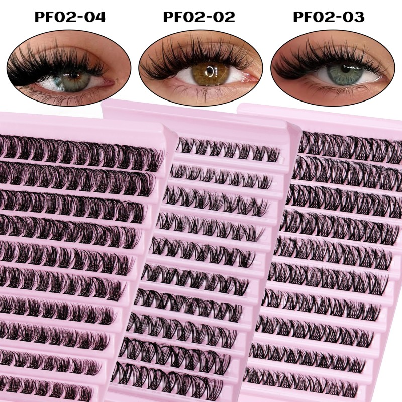Lash Clusters Factory - Custom 120 Clusters 0.07 D Curl Mixed