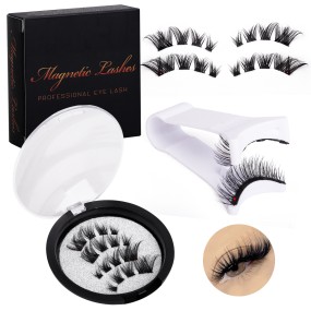 Cluster Magnetic Eyelashes Supplier - Glueless Natural Long Soft