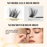 Pre Bond Eyelash Clusters Factory - Reusable D Curl No Glue