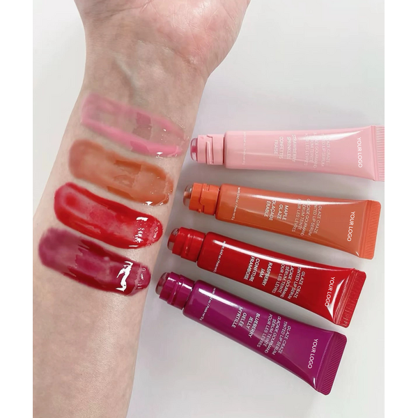 Vegan Lip Gloss Manufacturer - Custom Logo, High Pigment Liquid Glossy Balm, 8 Colors