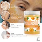 Natural Strawberry Body Scrub - Exfoliating & Brightening Cream with Vitamin C