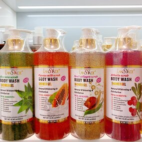 Private Label Shower Gel Manufacturer - Vitamin C Turmeric Fruits Body Wash for Whitening & Exfoliating