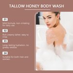 Tallow Honey Shower Gel Manufacturer - Whitening Nourishing Gentle Body Cleanser