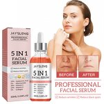 Facial Serum Manufacturer - 5-in-1 Whitening Anti-Age Formula with 30% Vitamin C, 5% Niacinamide & 10% Vitamin E