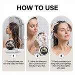 Vegan Black Castor Oil Shampoo Bar Manufacturer - 60g Solid Soap for Deep Cleansing & Hair Repair