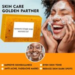 Organic Turmeric Soap Manufacturer - Handmade Dark Spot Remover with Kojic Acid & Lemon for Acne and Brightening
