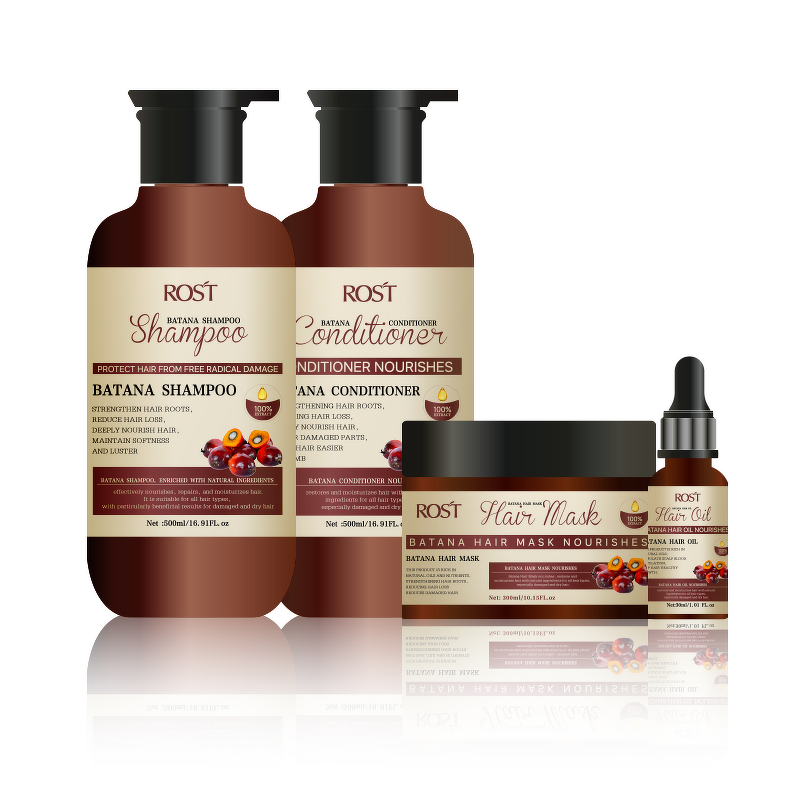 Private Label Batana Oil Shampoo Set - Organic Hair Growth & Repair for Anti Hair Loss