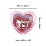 Blusher Palette Manufacturer - Multi-Use Cream Clear Heart Packaging, Aurora, Long Lasting Waterproof