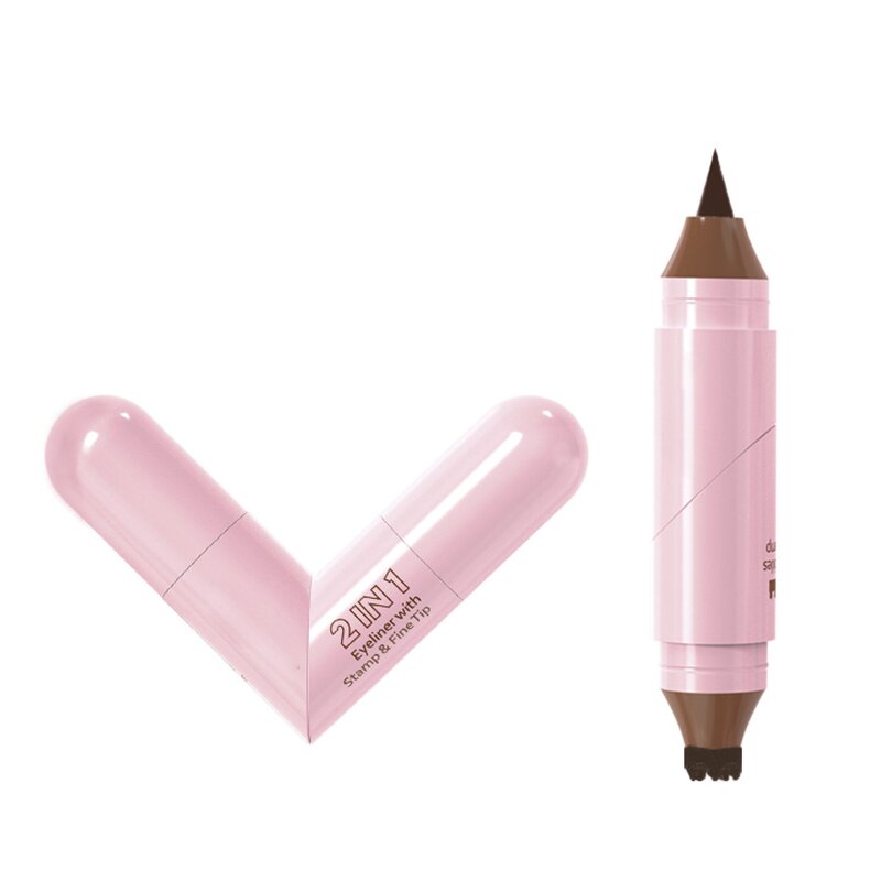 Dual Ended Eyeliner Manufacturer - Quick Dry Waterproof Liquid Eyeliner with Freckle Stamp