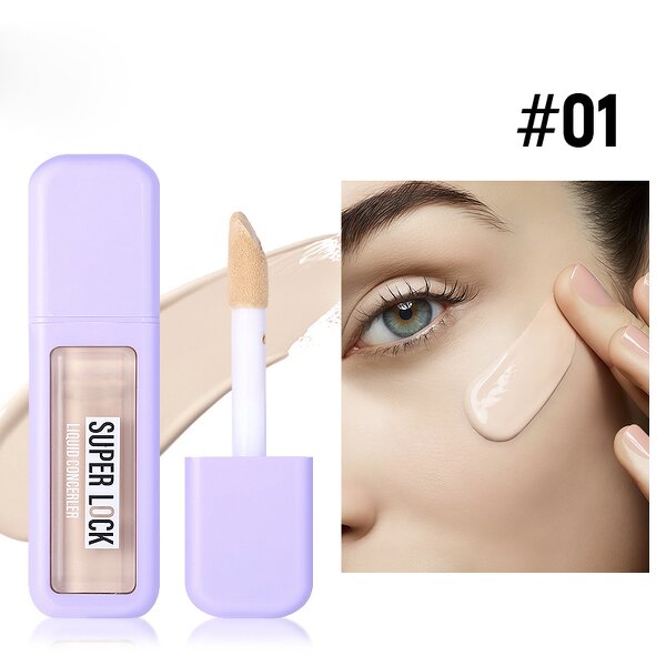 Liquid Concealer Manufacturer - Wholesale Purple Square Container, Super Lock & High Coverage