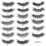Natural Thick False Eyelashes Manufacturer - Mixed Pack of 20 Pairs, Simulation Chemical Fiber