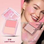 2 in 1 Cream Blush Palette Manufacturer - Plastic, Waterproof, Long-Lasting Matte & Watery Blush