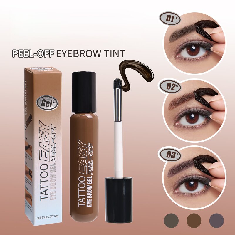 Eyebrow Tint Gel Manufacturer - 24 Hour Durable, Easy Peel Off for Tattoo & Long Lasting