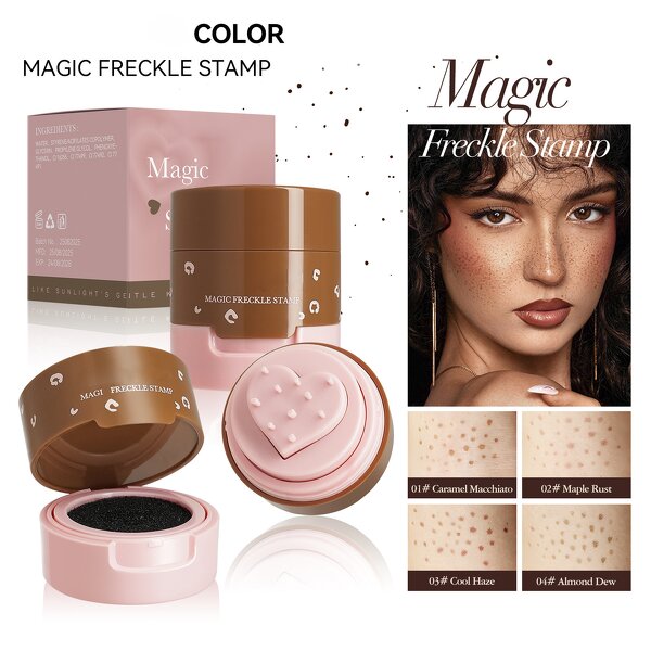 Magic Freckle Stamp Manufacturer - Long Lasting Waterproof Heart Design in 4 Natural Shades