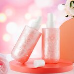 Body Oil Manufacturer - Custom Logo 210ml Luxury Shimmer Hydrating Rose Glow Spray