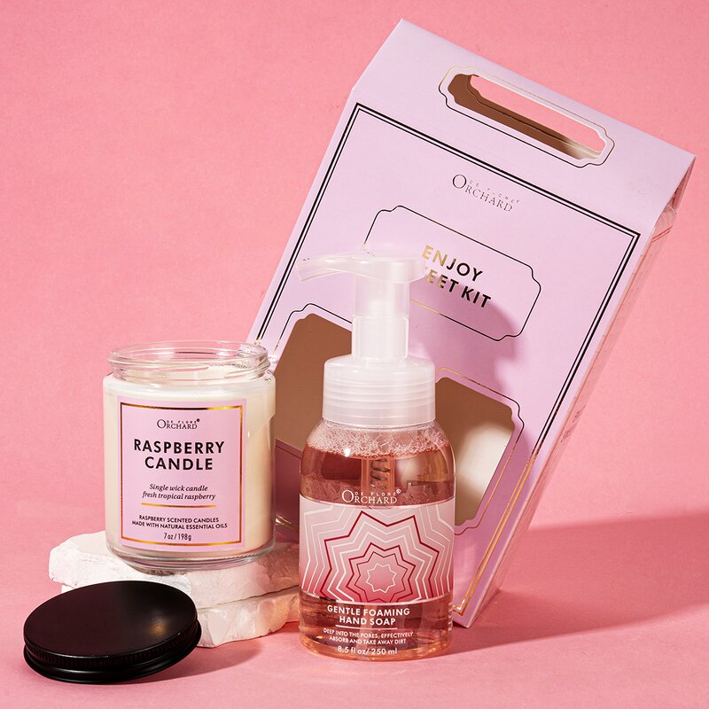 Private Label Custom Moisturizing Gentle Foaming Hand Soap Manufacturer - Aromatherapy Soy Wax Candle Bath Gift Set