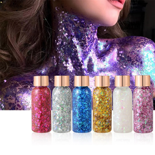 Glitter Powder Manufacturer - Self-Adhesive Hair & Cosmetic Gel for Makeup Art & Parties