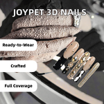 False Nails Manufacturer - 3D 10-Piece Handmade Acrylic French Almond Shape Long Tips Press On Nails