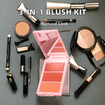 3-in-1 Blush Palette Manufacturer - Cream Formula with Mineral Pigments for Makeup or Private Label
