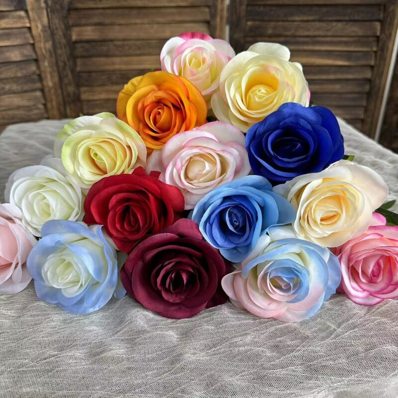 Silk Rose Flower Manufacturer - 10cm Artificial Floral for Wedding & Wall Decoration